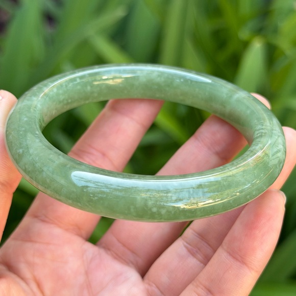 62mm inner diameter green xiuyu jade bangle 0771 - Picture 3 of 12
